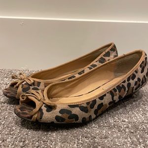 Steve Madden Leopard Mini Wedge Flats